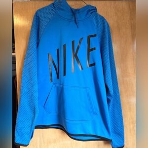 Nike hoodie black and blue Medium